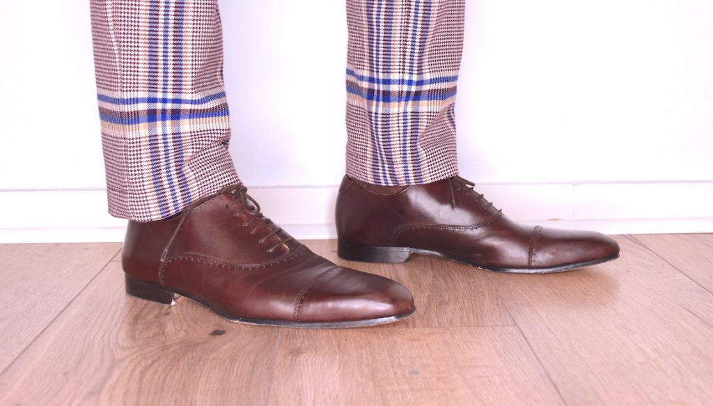 oxfords shoes men brown elegant shoelace